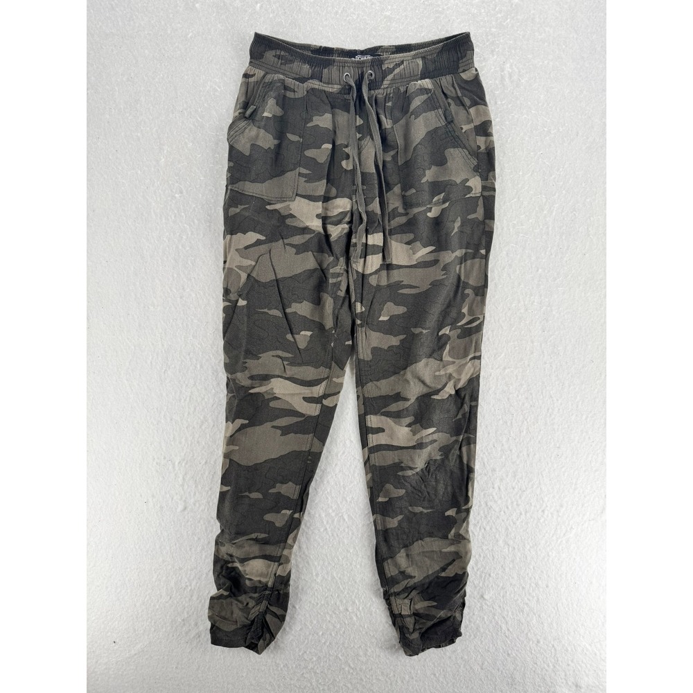 Rewash - Joggers Camo Print Drawstring Rayon - Green Brown - M - Womens